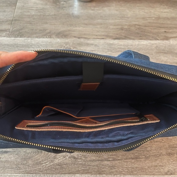 13” Demin Laptop Bag - Picture 2 of 3